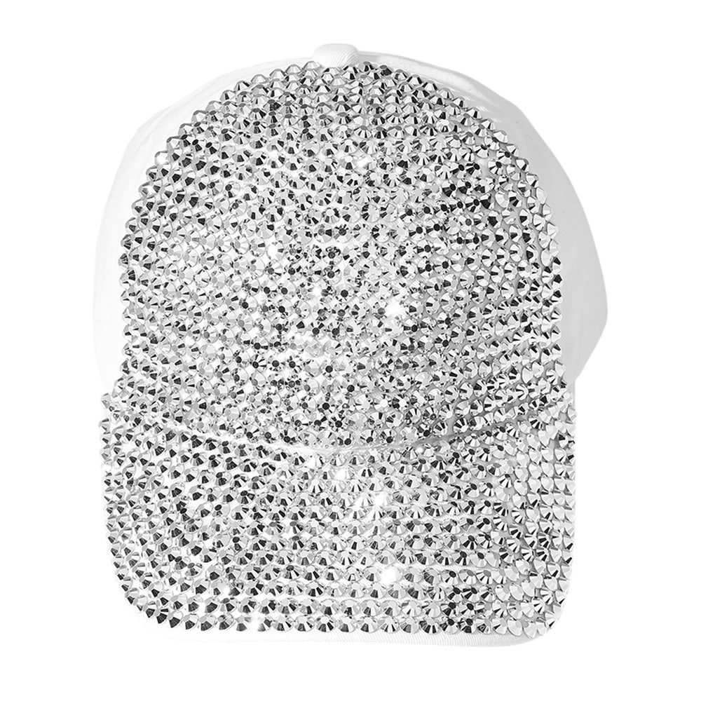 HATEGORY Bling Studded Glam Baseball Cap