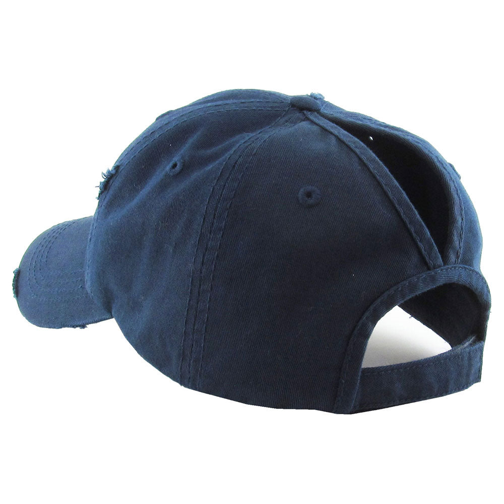 HATEGORY Vintage Ponytail Baseball Cap