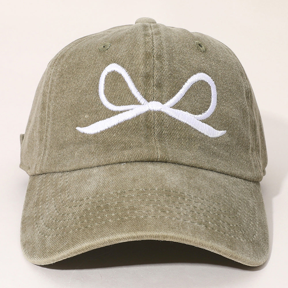 HATEGORY Ribbon Embroidered Baseball Cap