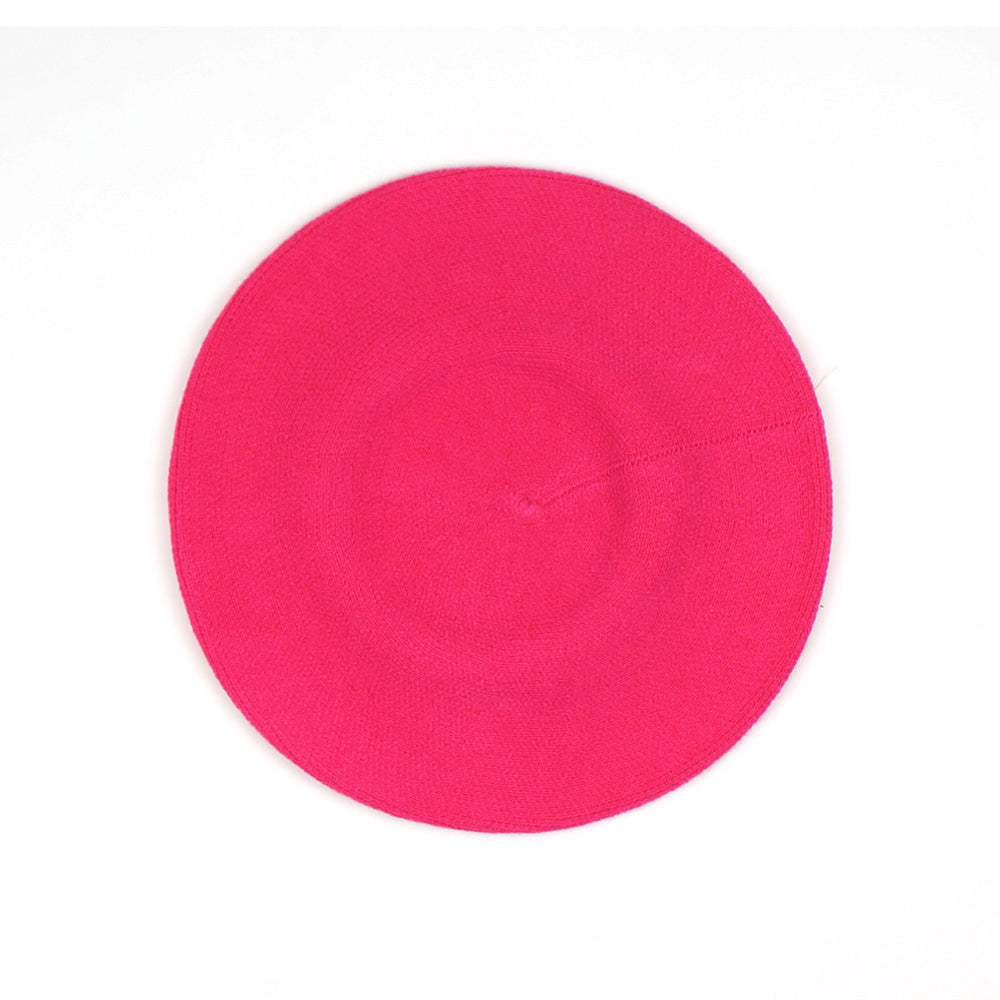 HATEGORY Stretchy Solid Beret Hat