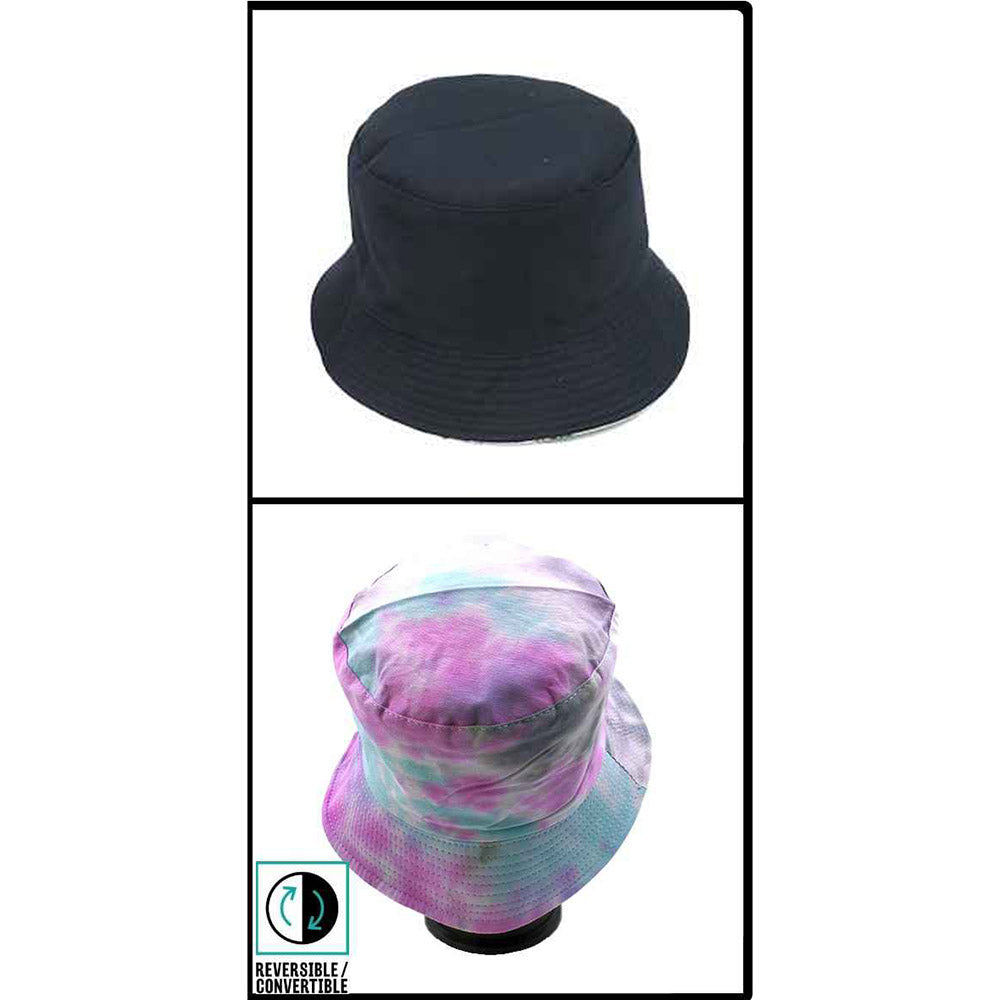 HATEGORY Reversible Tie Dye Print Bucket Hat