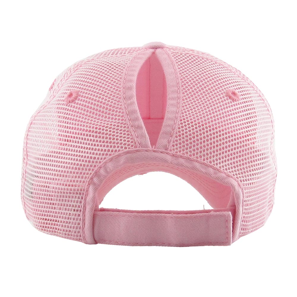 HATEGORY Vintage Mesh Back Ponytail Baseball Cap