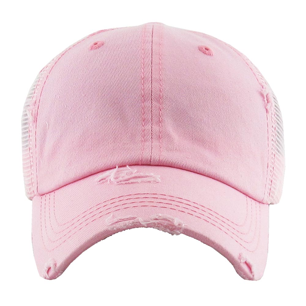HATEGORY Vintage Mesh Back Ponytail Baseball Cap