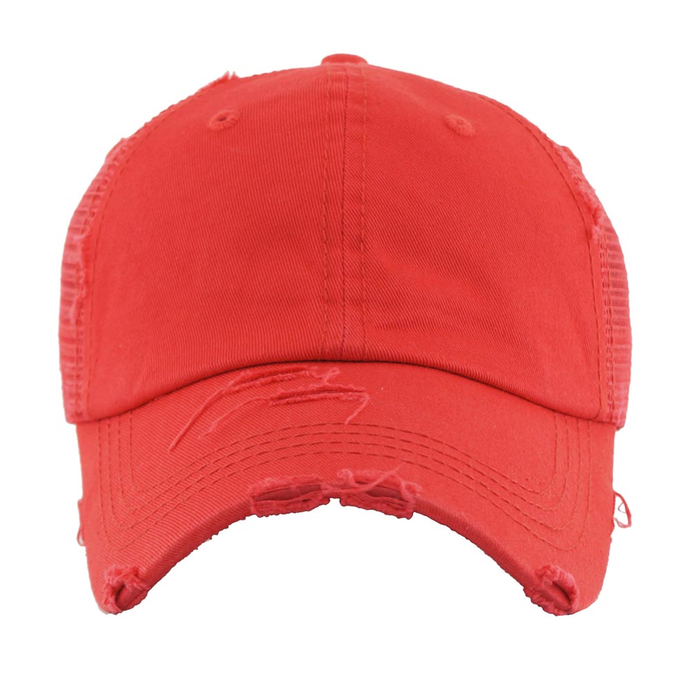 HATEGORY Vintage Mesh Back Ponytail Baseball Cap