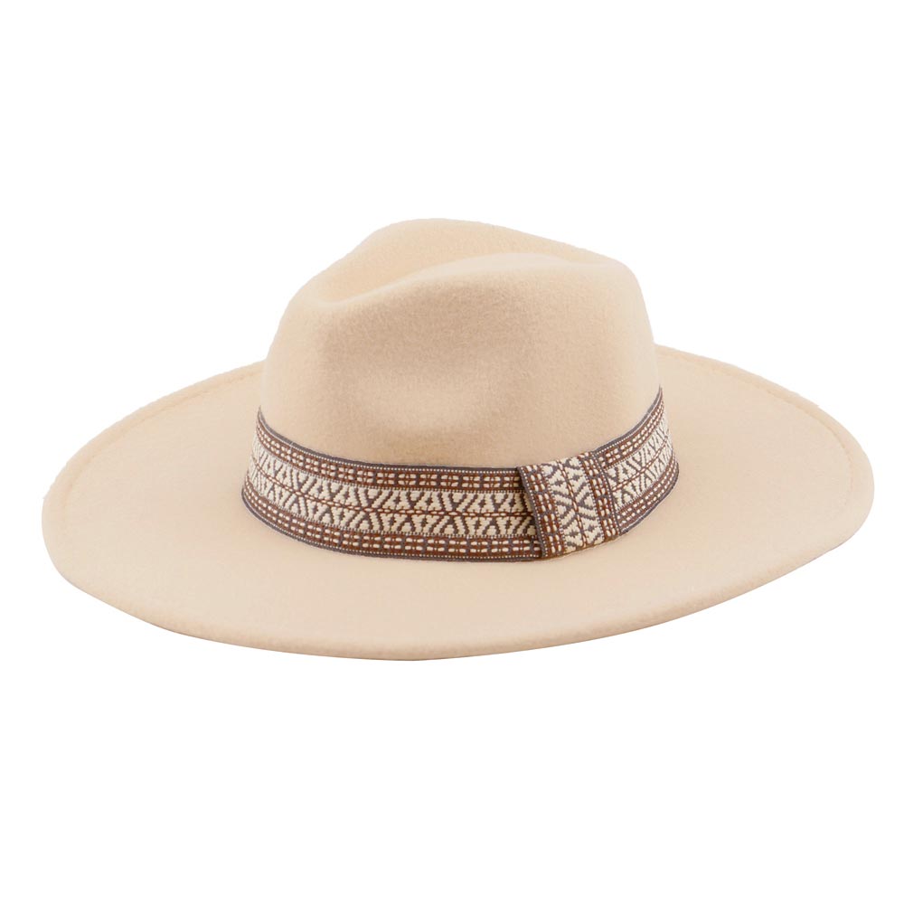HATEGORY Boho Pattern Pointed Panama Hat