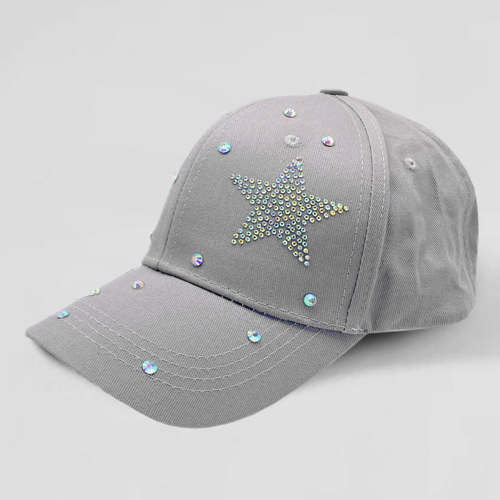 HATEGORY Bling Star Patterned Baseball Cap