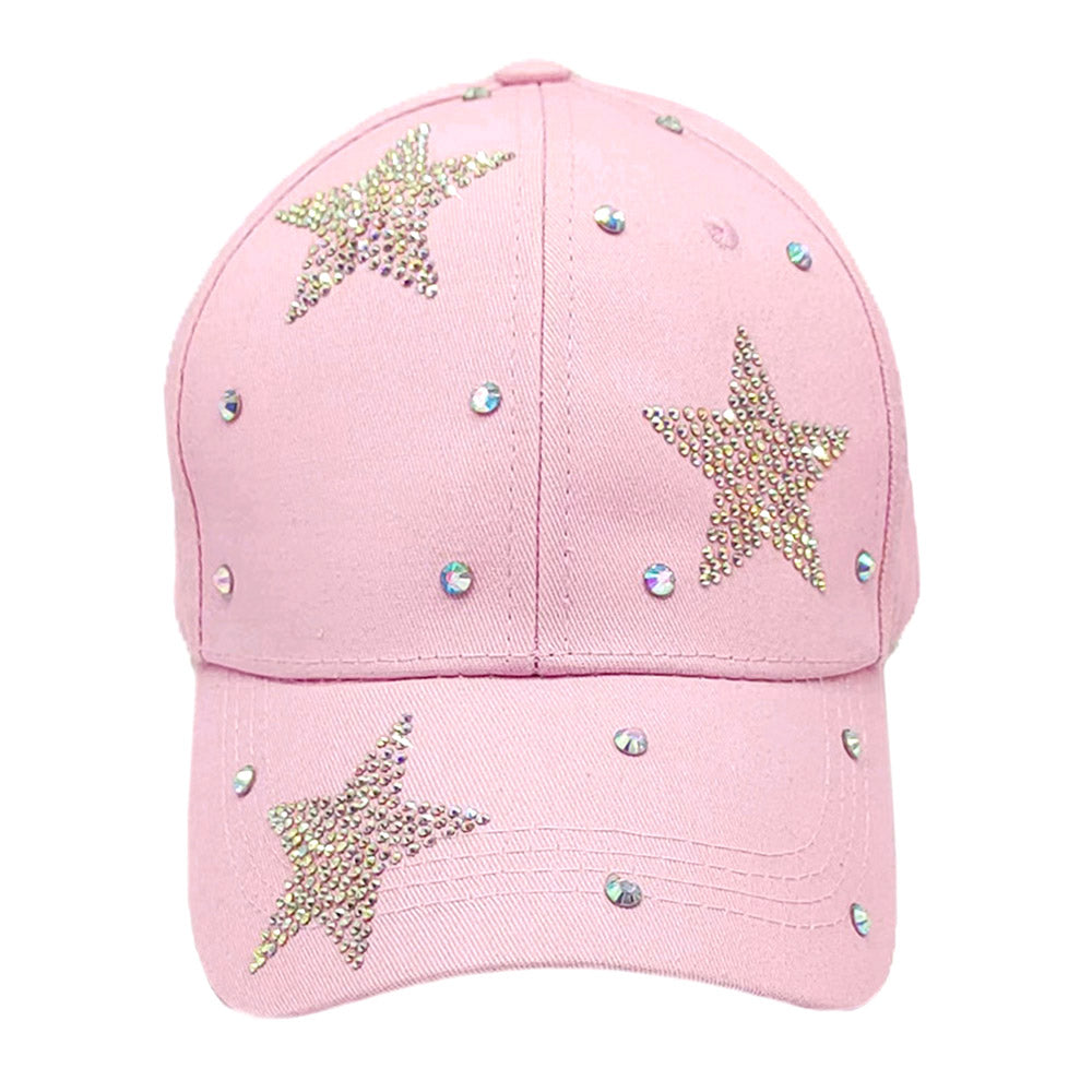 HATEGORY Bling Star Patterned Baseball Cap