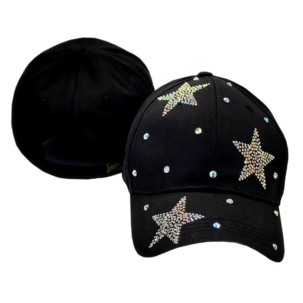 HATEGORY Bling Star Patterned Baseball Cap