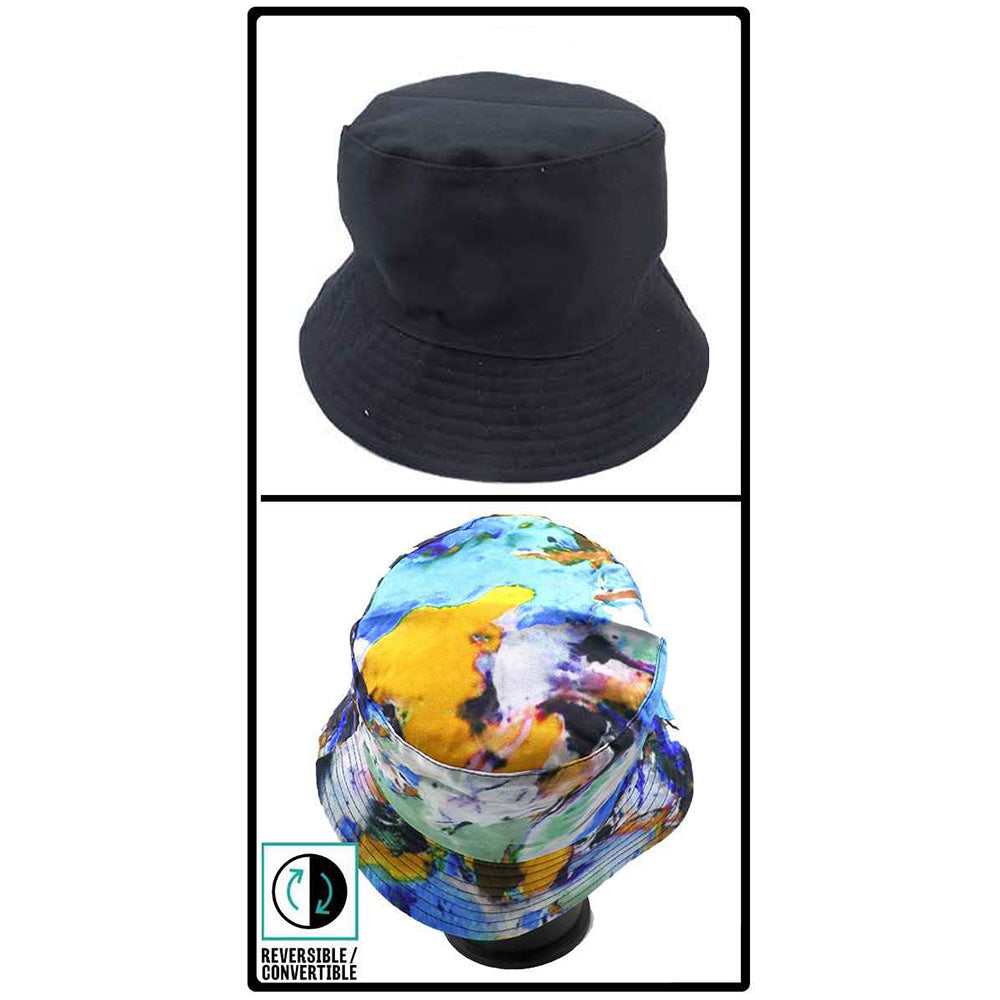 HATEGORY Reversible Floral Print Bucket Hat