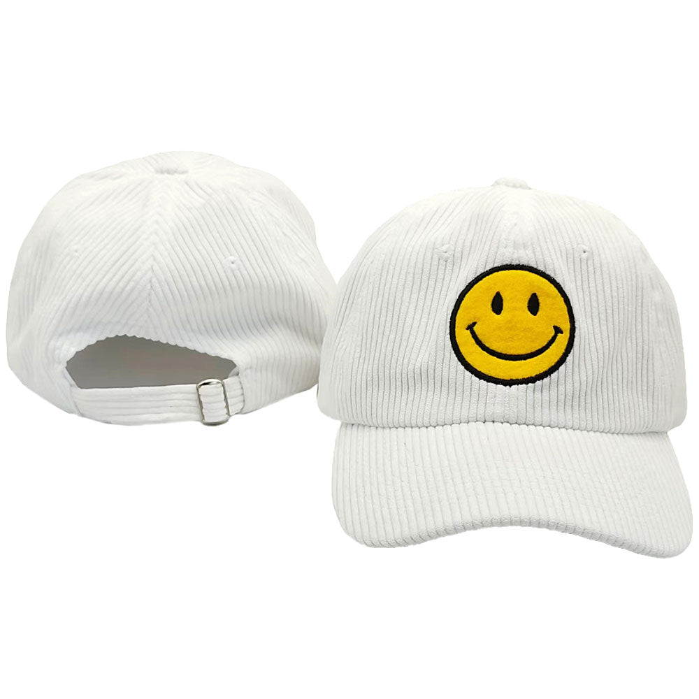 HATEGORY Smile Corduroy Baseball Cap