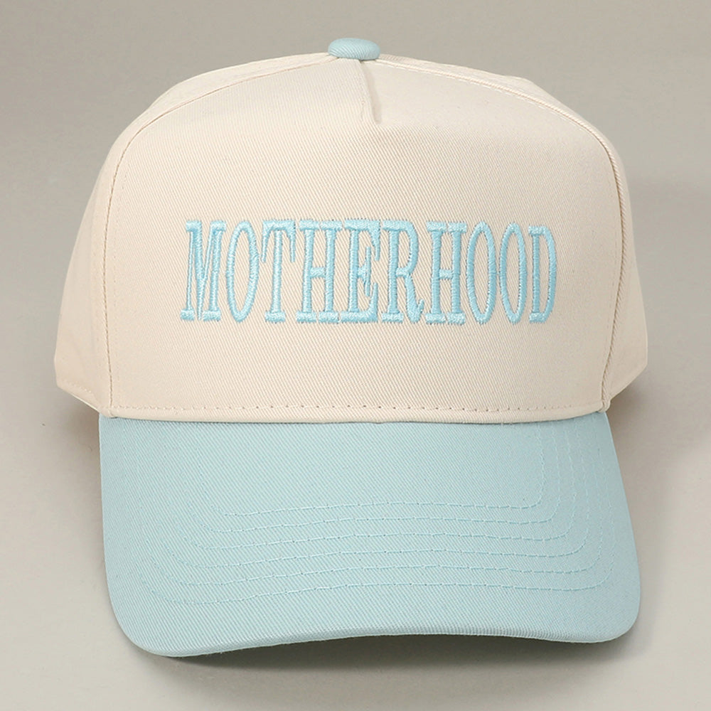 HATEGORY MOTHERHOOD Message Embroidered Baseball Cap