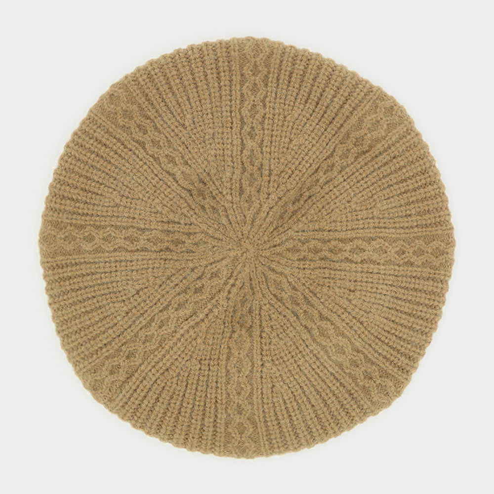 HATEGORY Solid Knit Beret Hat