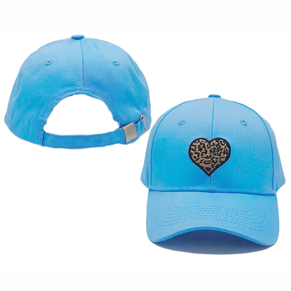 HATEGORY Leopard Patterned Heart Baseball Cap