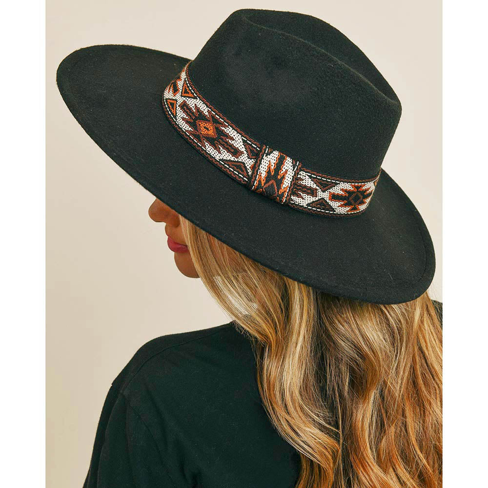 HATEGORY Tribal Band Panama Hat