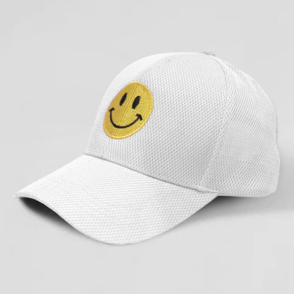HATEGORY Smile Accented Mesh Baseball Cap