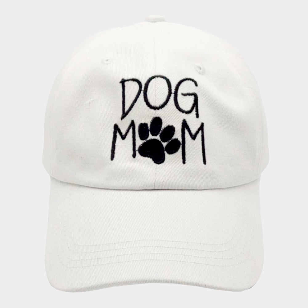 HATEGORY Paw Pointed Dog Mom Message Baseball Cap