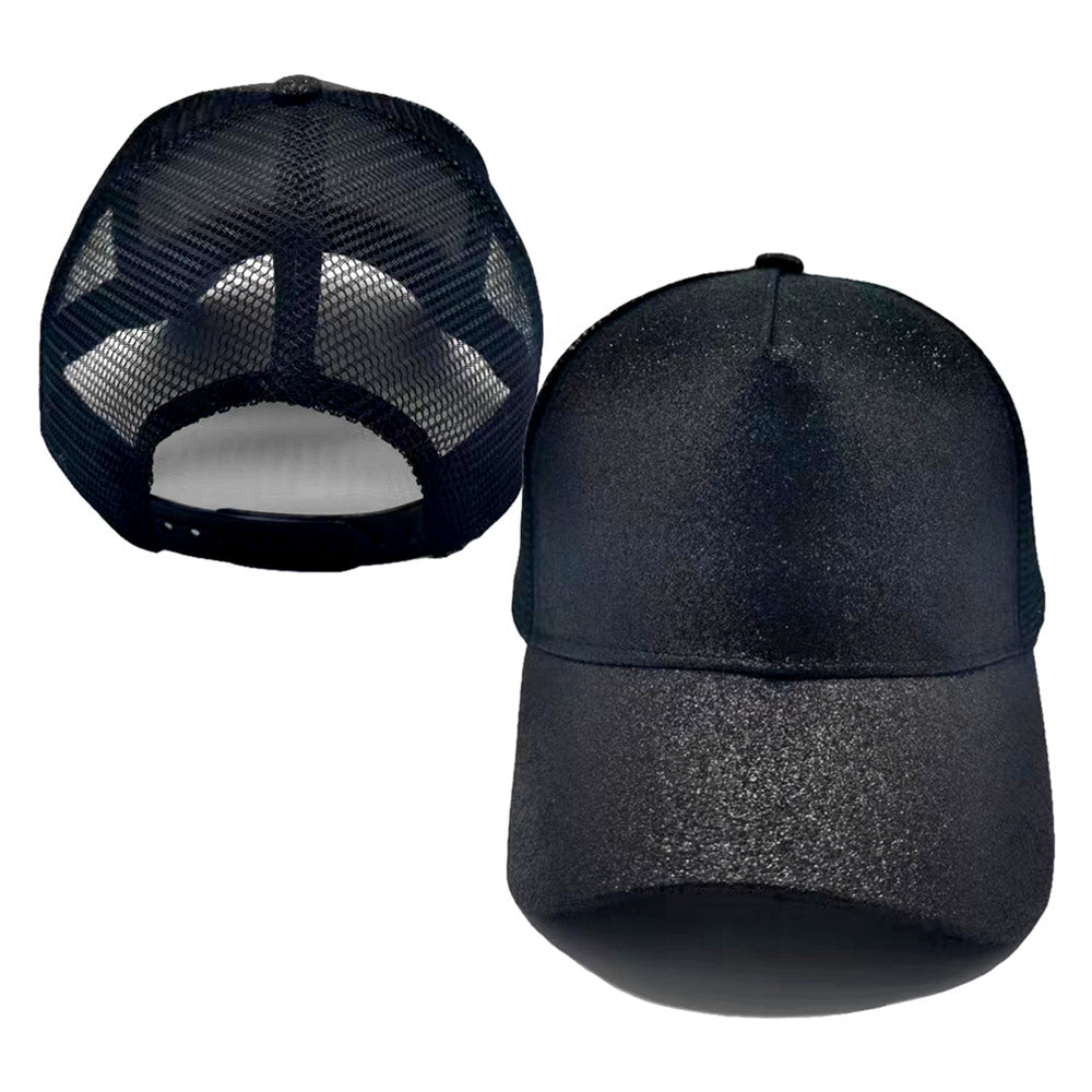 HATEGORY Shimmery Mesh Back Baseball Cap