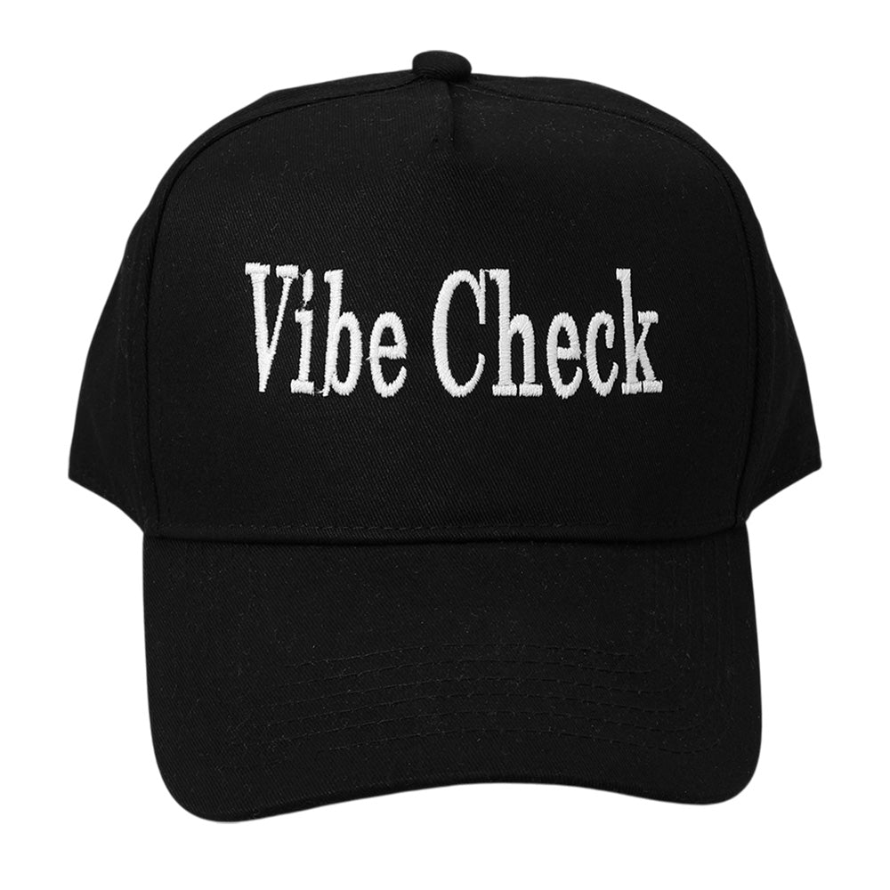 HATEGORY VIBE CHECK Message Embroidered Baseball Cap