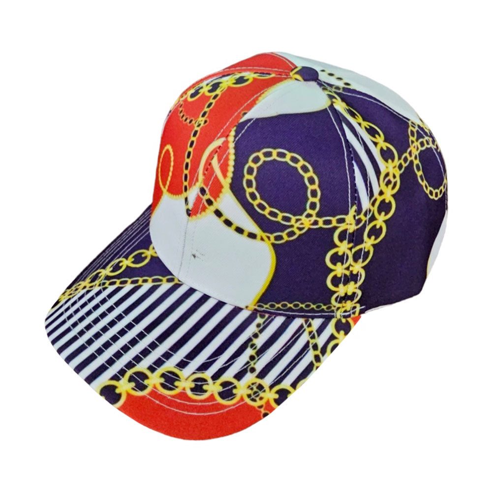 HATEGORY Chain Patterned Baseball Cap