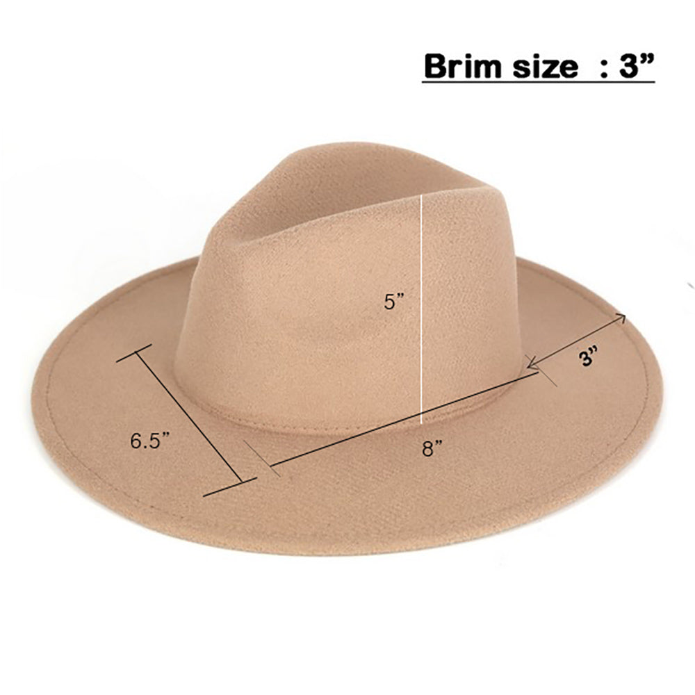 HATEGORY Solid Panama / Fedora Hat