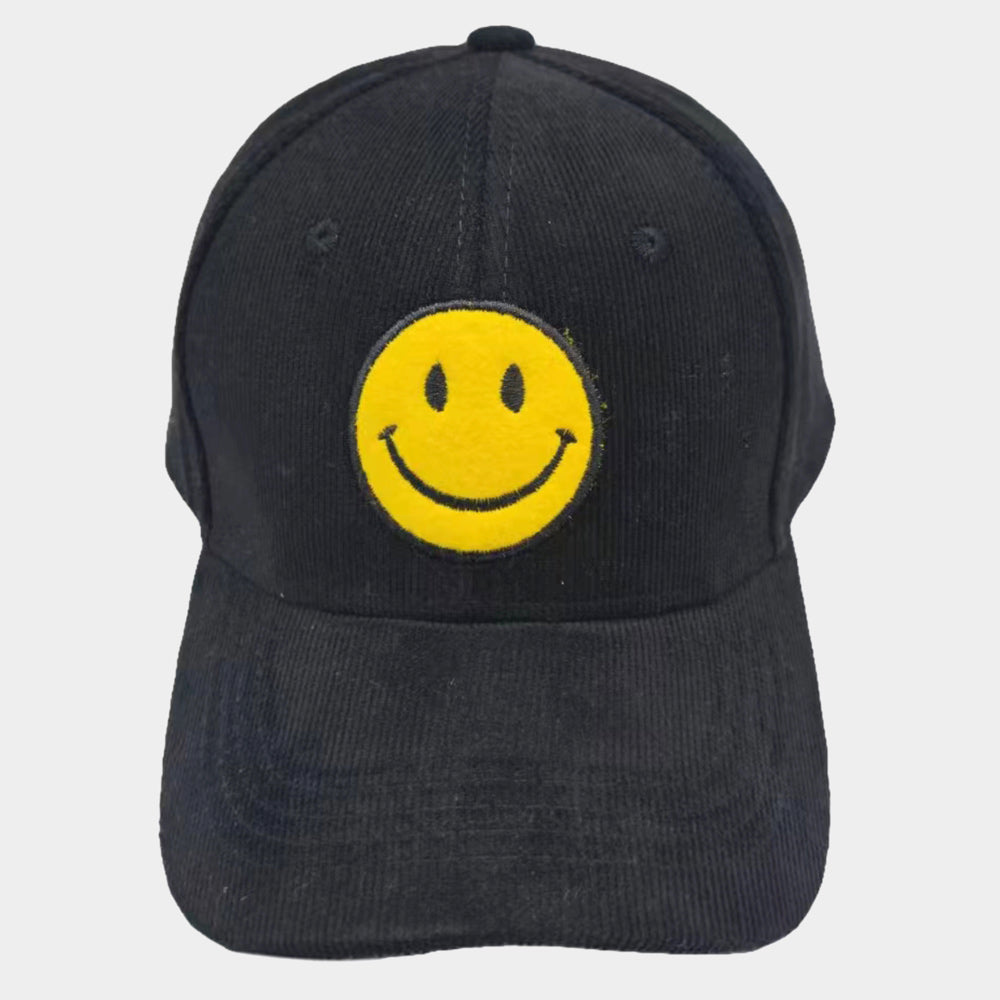 HATEGORY Smile Pointed Corduroy Baseball Cap