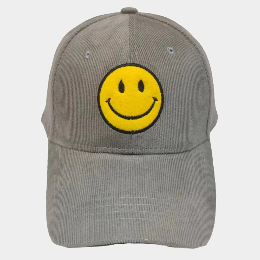 HATEGORY Smile Pointed Corduroy Baseball Cap