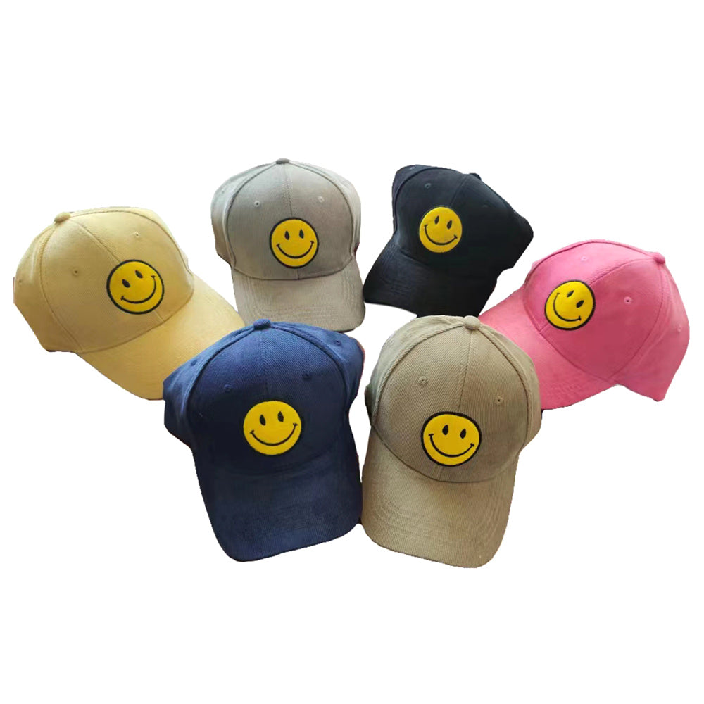HATEGORY Smile Pointed Corduroy Baseball Cap