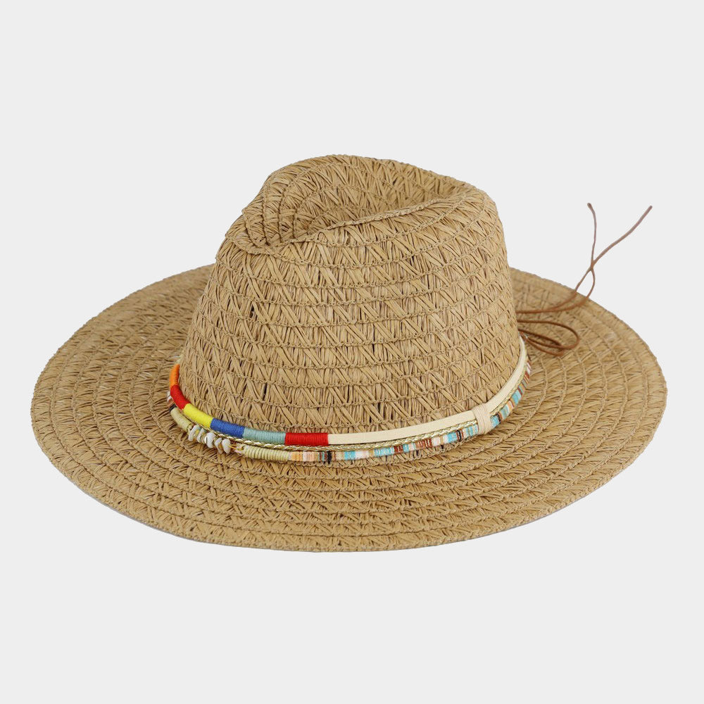HATEGORY Multi Band Straw Sun Hat