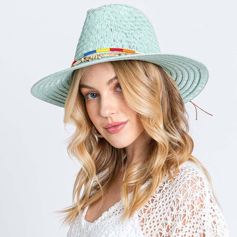 HATEGORY Multi Band Straw Sun Hat