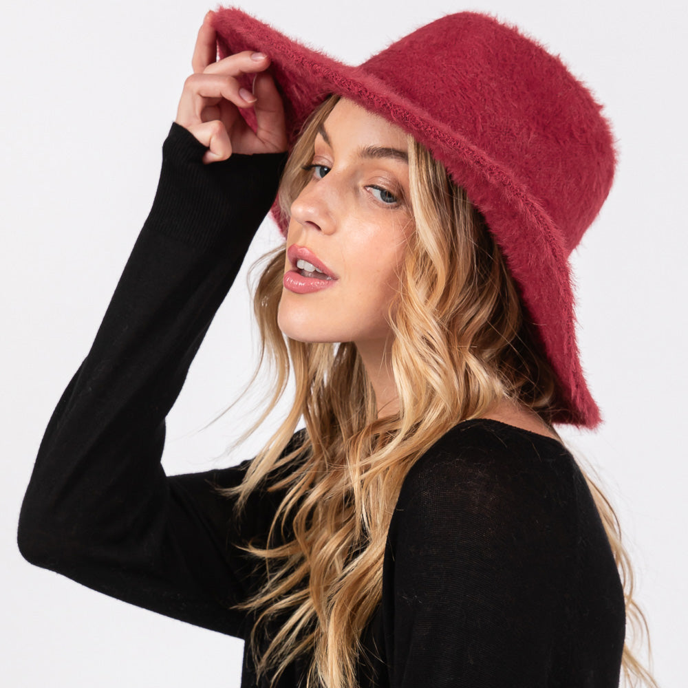 HATEGORY Fuzzy Fedora Hat