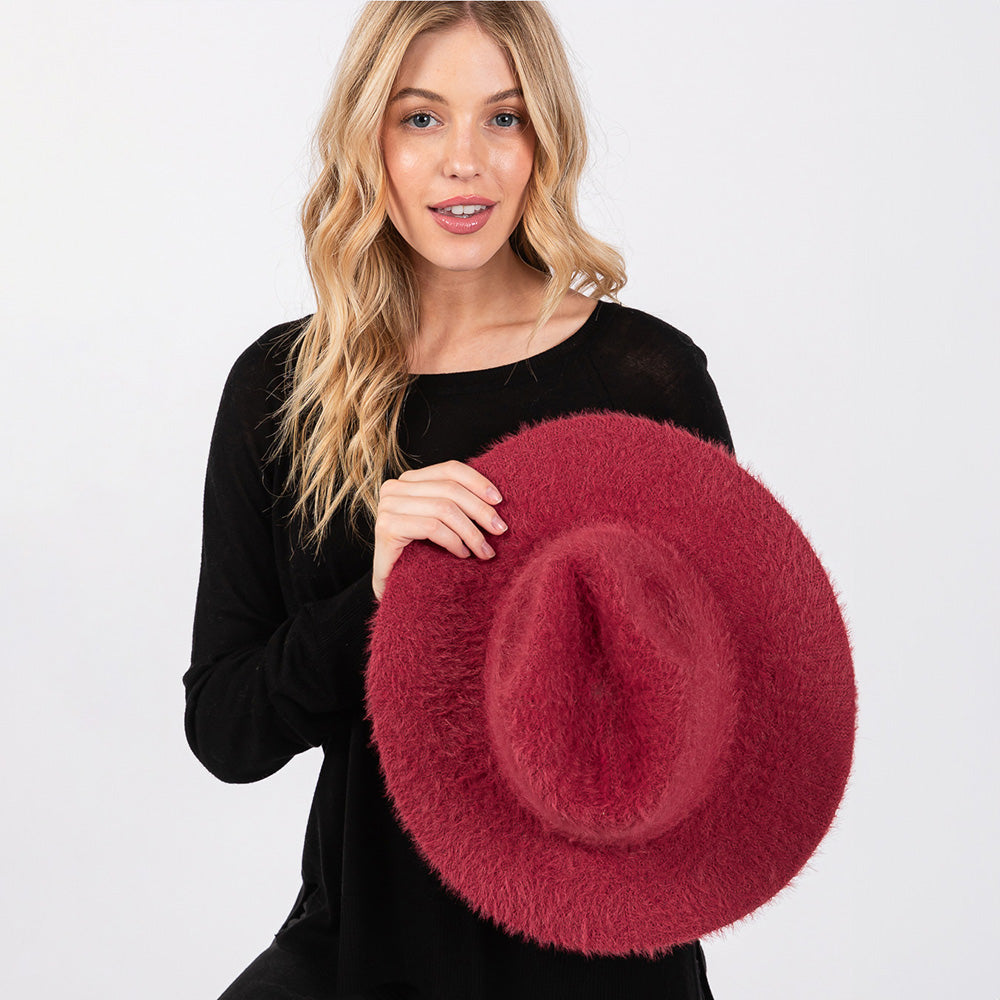 HATEGORY Fuzzy Fedora Hat