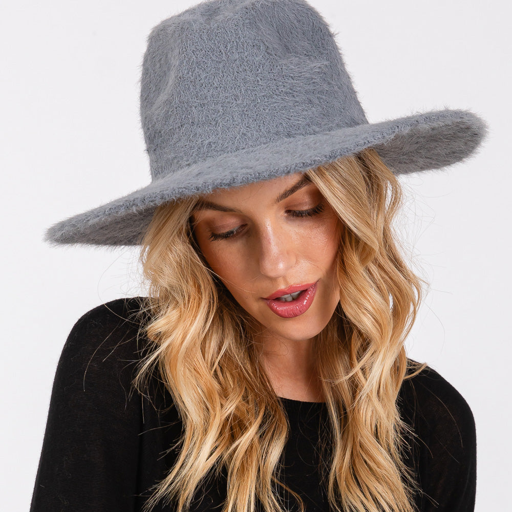HATEGORY Fuzzy Fedora Hat