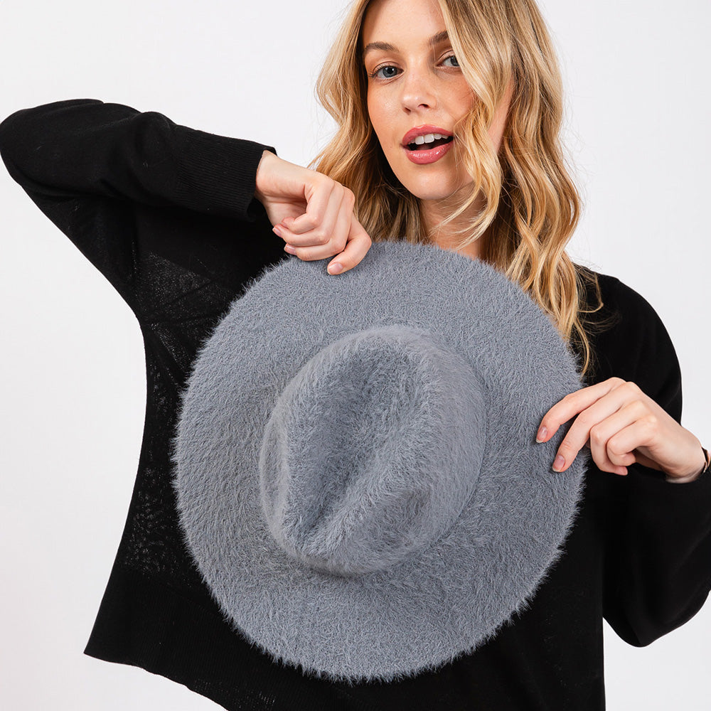 HATEGORY Fuzzy Fedora Hat