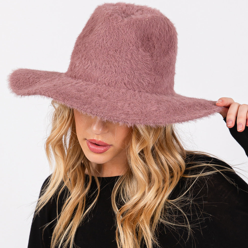 HATEGORY Fuzzy Fedora Hat