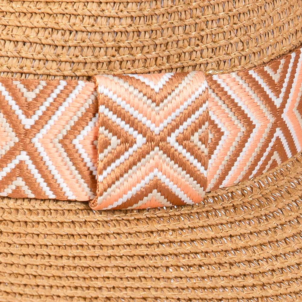 HATEGORY Tribal Aztec Pattern Straw Sun Hat