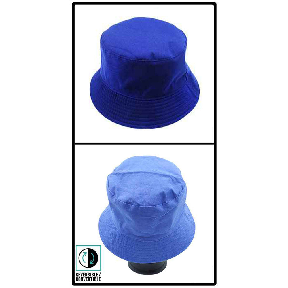 HATEGORY Reversible Solid Bucket Hat