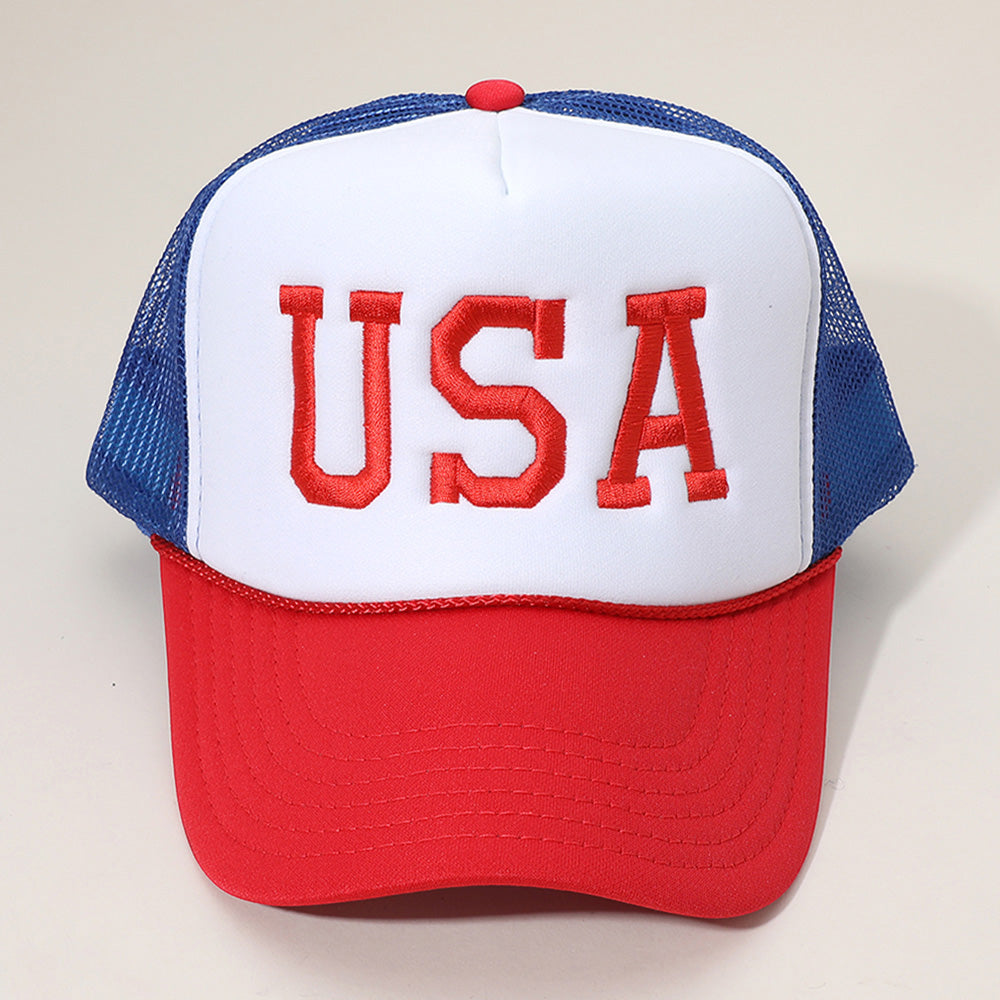 HATEGORY USA Embroidered Mesh Back Trucker Cap