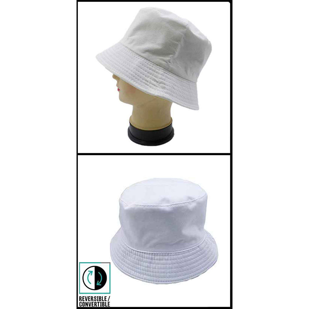 HATEGORY Reversible Solid Bucket Hat