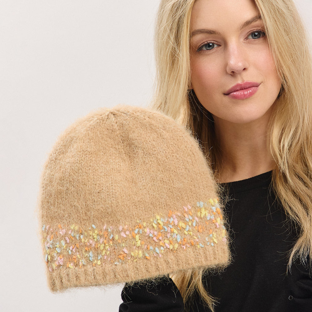 HATEGORY Confetti Solid Winter Beanie Hat
