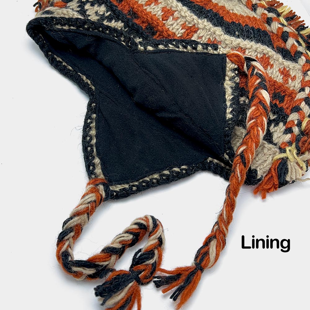 HATEGORY Handmade Wool Abstract Pattern Beanie Hat