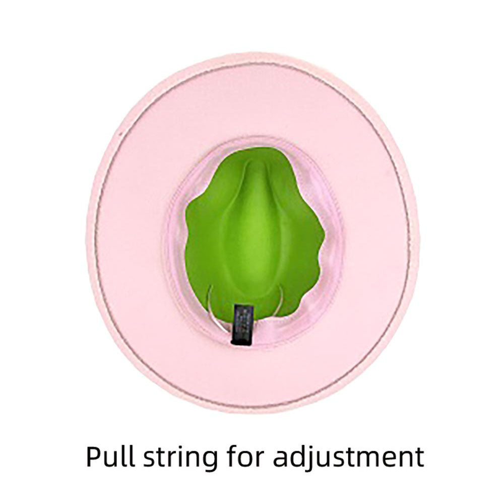 HATEGORY Color Blocked Fedora Hat