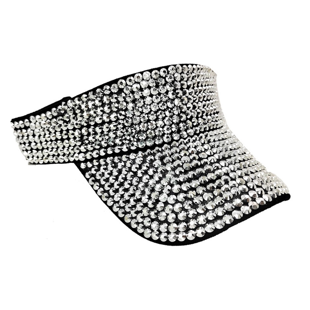 HATEGORY Bling Studded Visor Hat