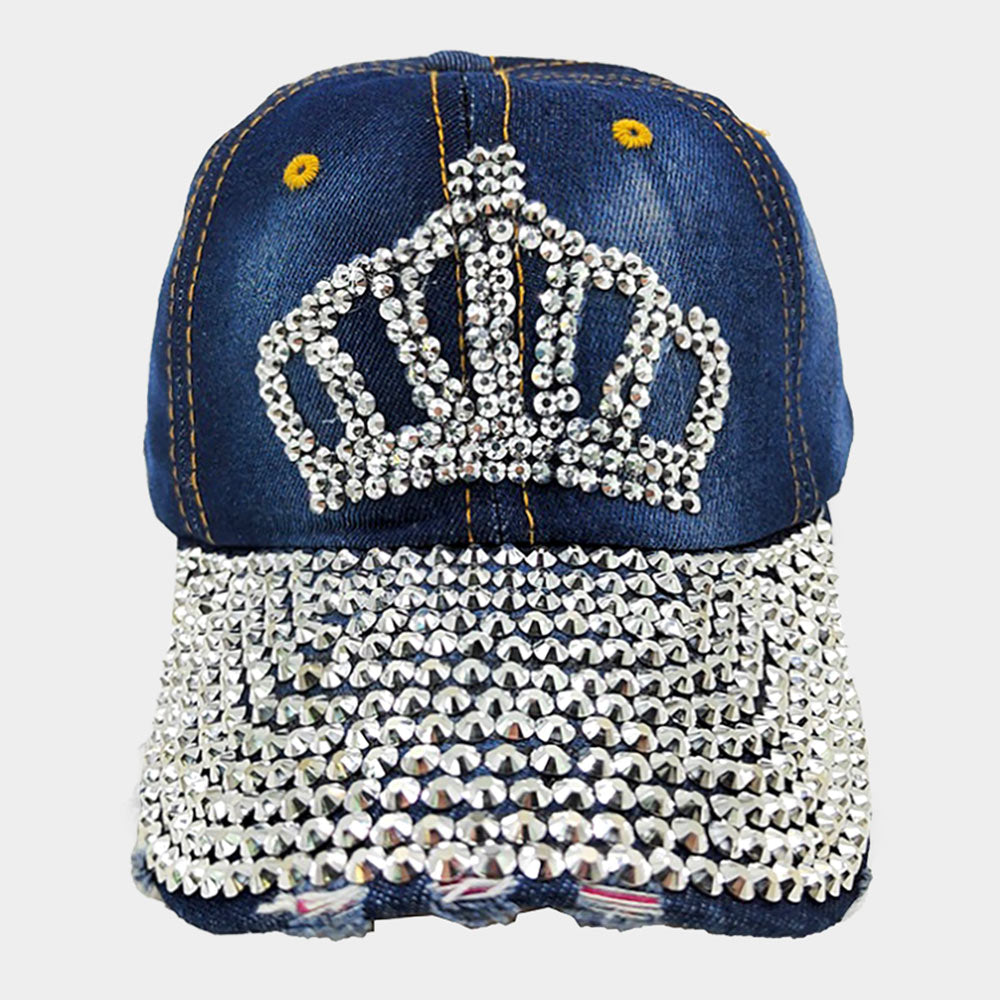 HATEGORY Bling Crown Baseball Cap