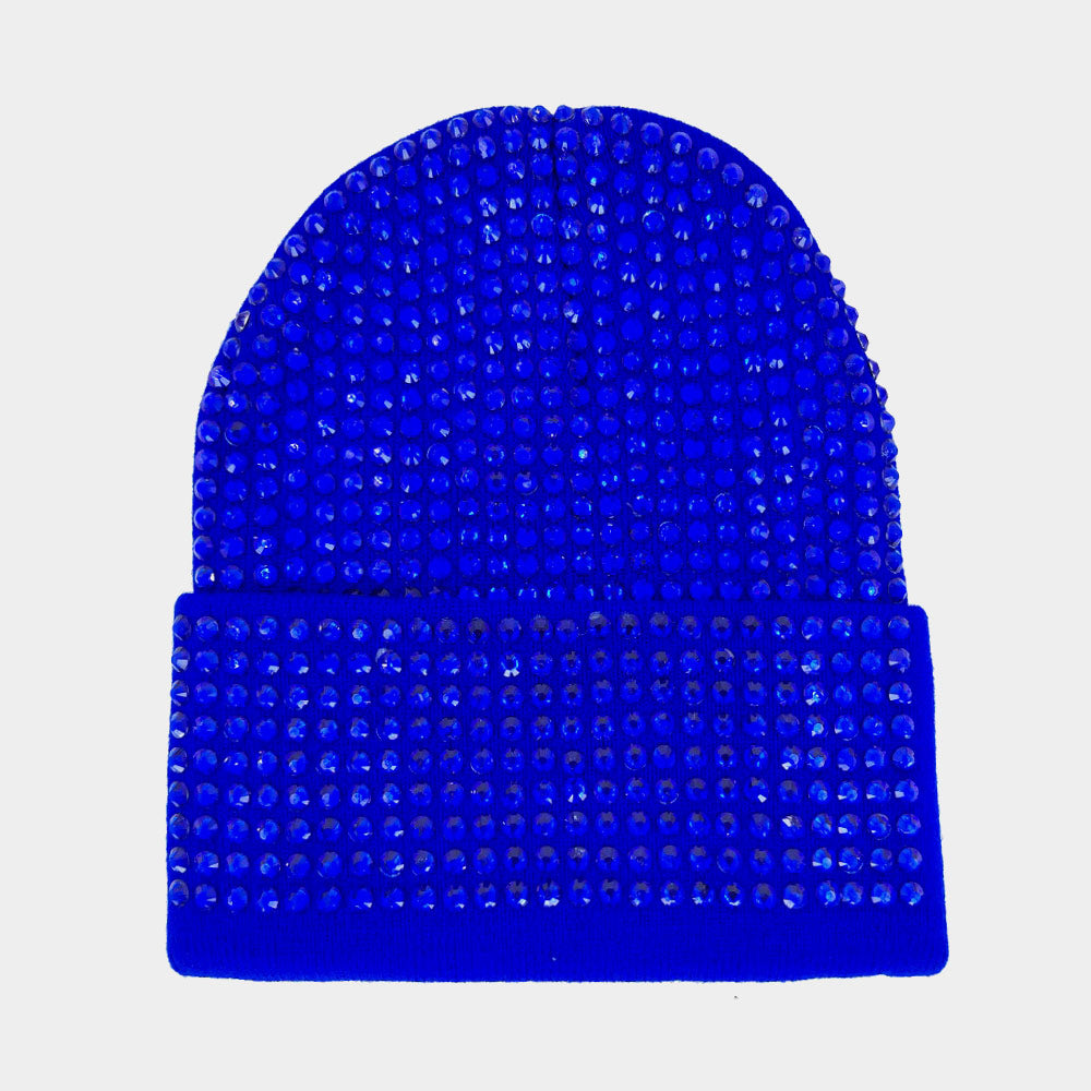 HATEGORY Bling Studded Beanie Hat