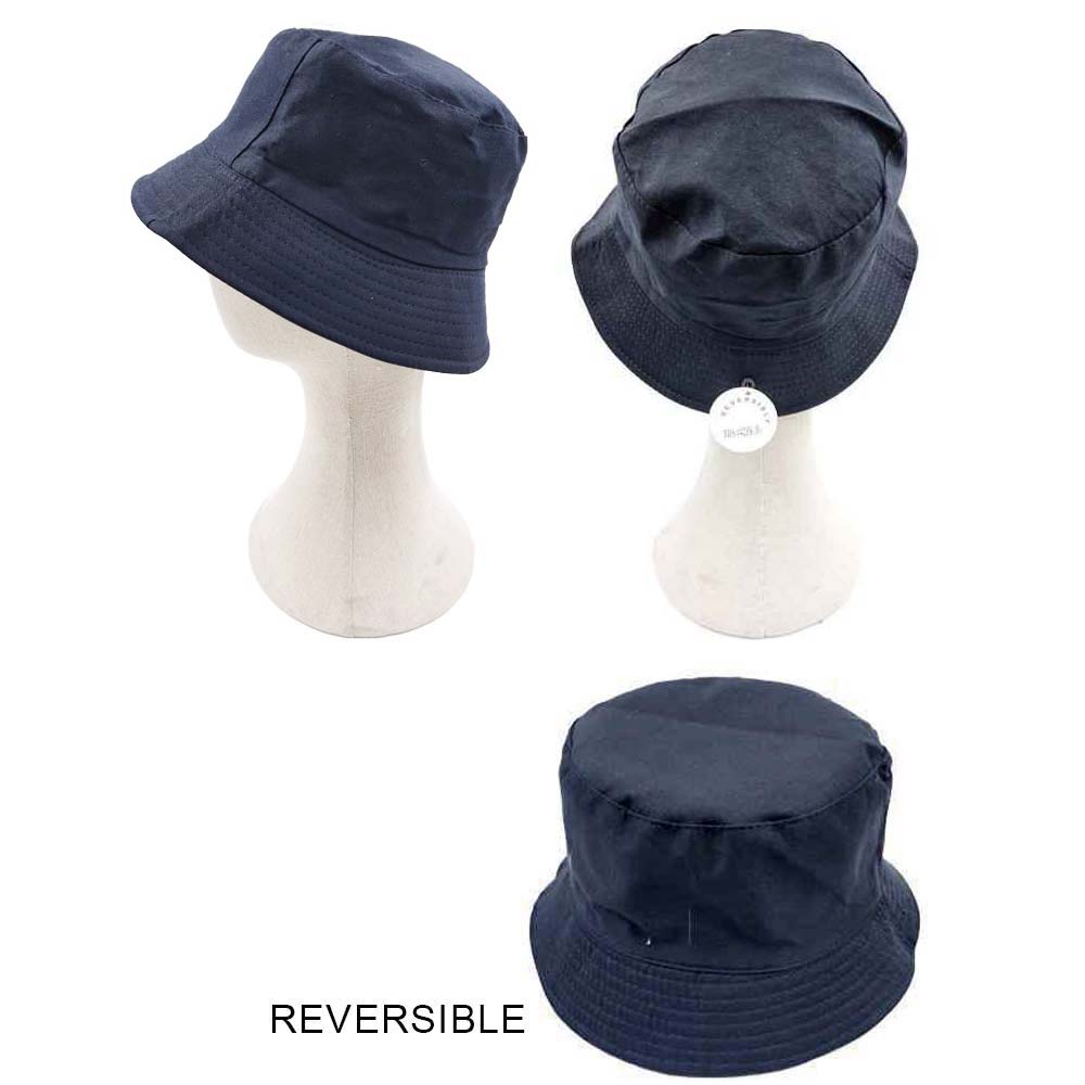 HATEGORY BOSS Message Solid Reversible Bucket Hat