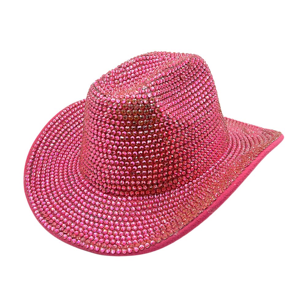 HATEGORY Bling Studded Fedora Hat