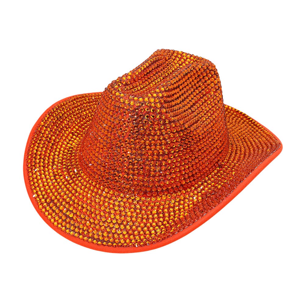 HATEGORY Bling Studded Fedora Hat