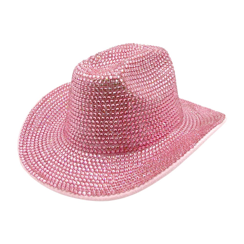 HATEGORY Bling Studded Fedora Hat