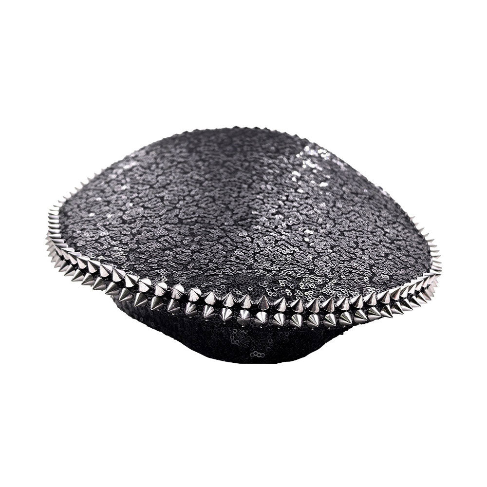 HATEGORY Skull Pointed Spike Studded Captain Hat