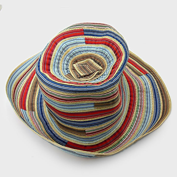 HATEGORY Stripe Patch Sun Hat
